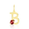 Pendentif Helidie Coccinelle Lettre Or Jaune