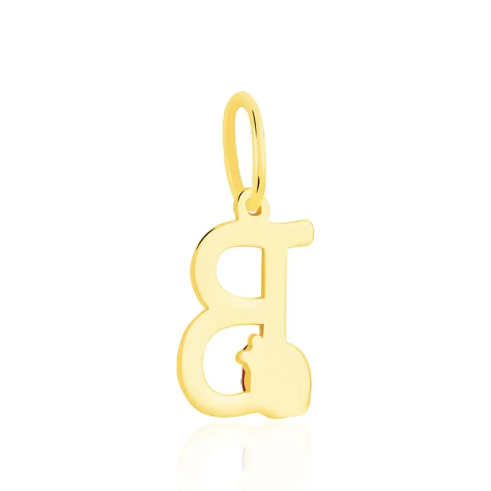 Pendentif Helidie Coccinelle Lettre Or Jaune