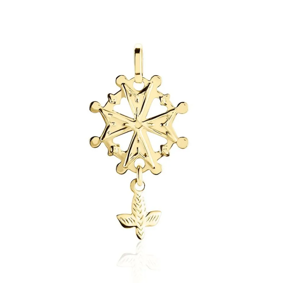Pendentif Huguenote Or Jaune