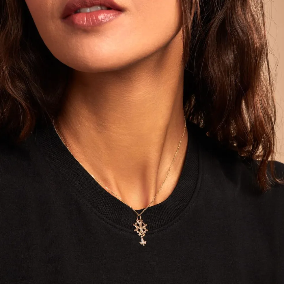 Pendentif Huguenote Or Jaune