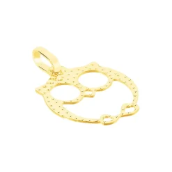 Pendentif Ilies Hibou Or Jaune