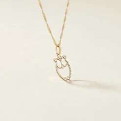 Pendentif Ilies Hibou Or Jaune