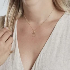 Pendentif Ilies Hibou Or Jaune