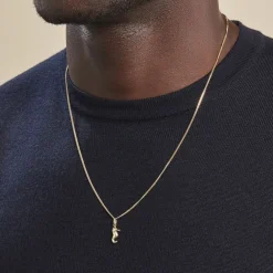 Pendentif Illide Hippocampe Or Jaune