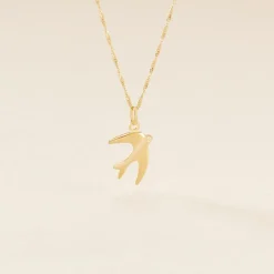 Pendentif Illide Hirondelle Or Jaune
