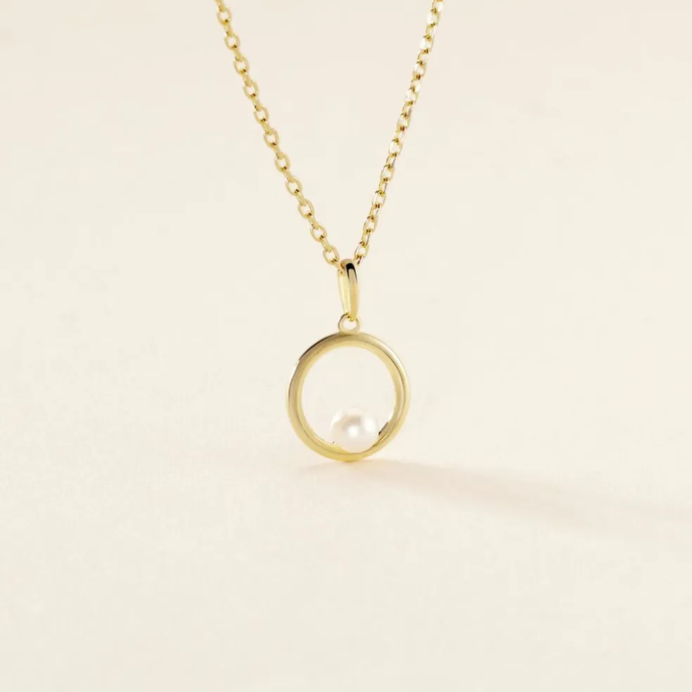 Pendentif Imelie Or Jaune Perle De Culture