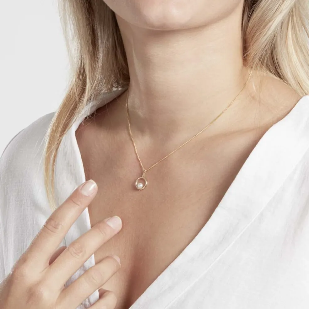 Pendentif Imelie Or Jaune Perle De Culture