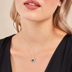 Pendentif Invannie Or Jaune Pierre Synthétique