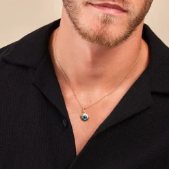 Pendentif Invannie Or Jaune Pierre Synthétique