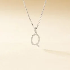 Pendentif Ionia Lettre Or Blanc