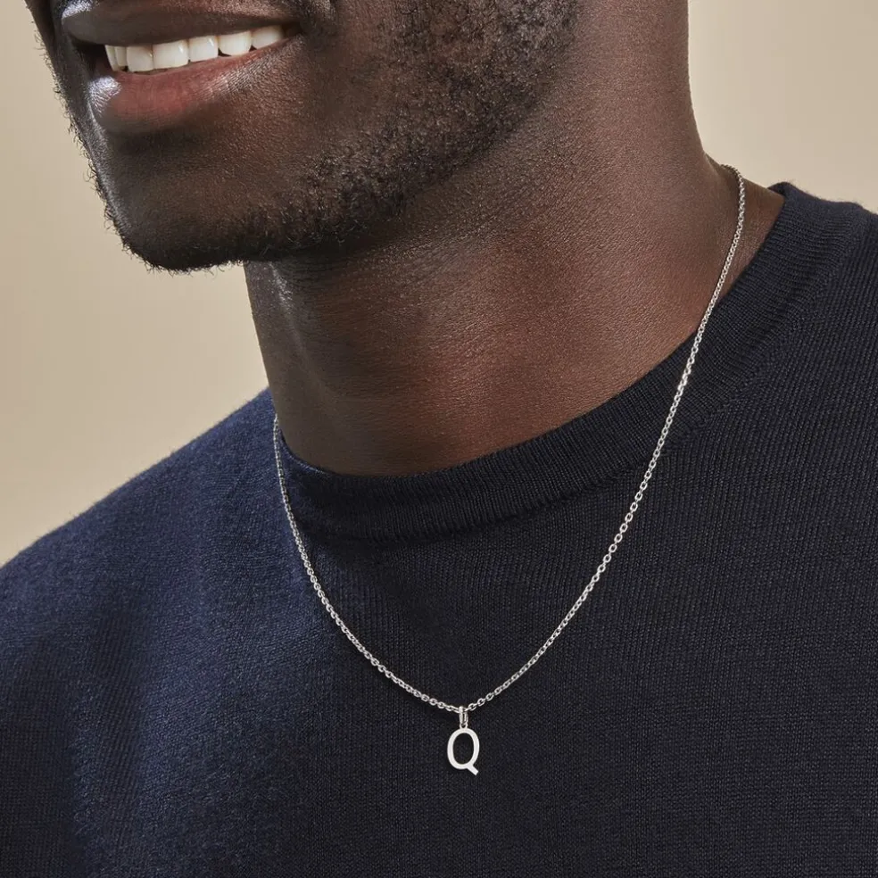 Pendentif Ionia Lettre Or Blanc