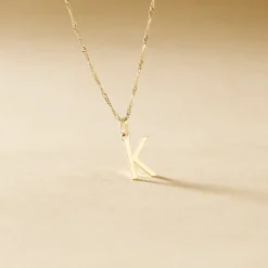 Pendentif Ionia Lettre Or Jaune