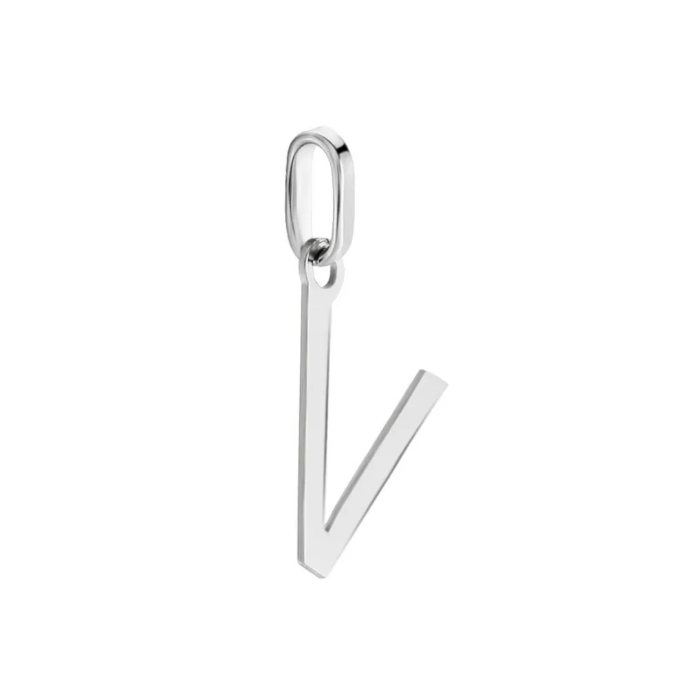 Pendentif Ionia Lettre Or Blanc