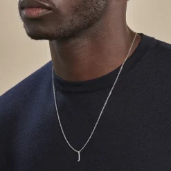 Pendentif Ionia Lettre Or Blanc