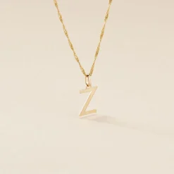 Pendentif Ionia Lettre Or Jaune