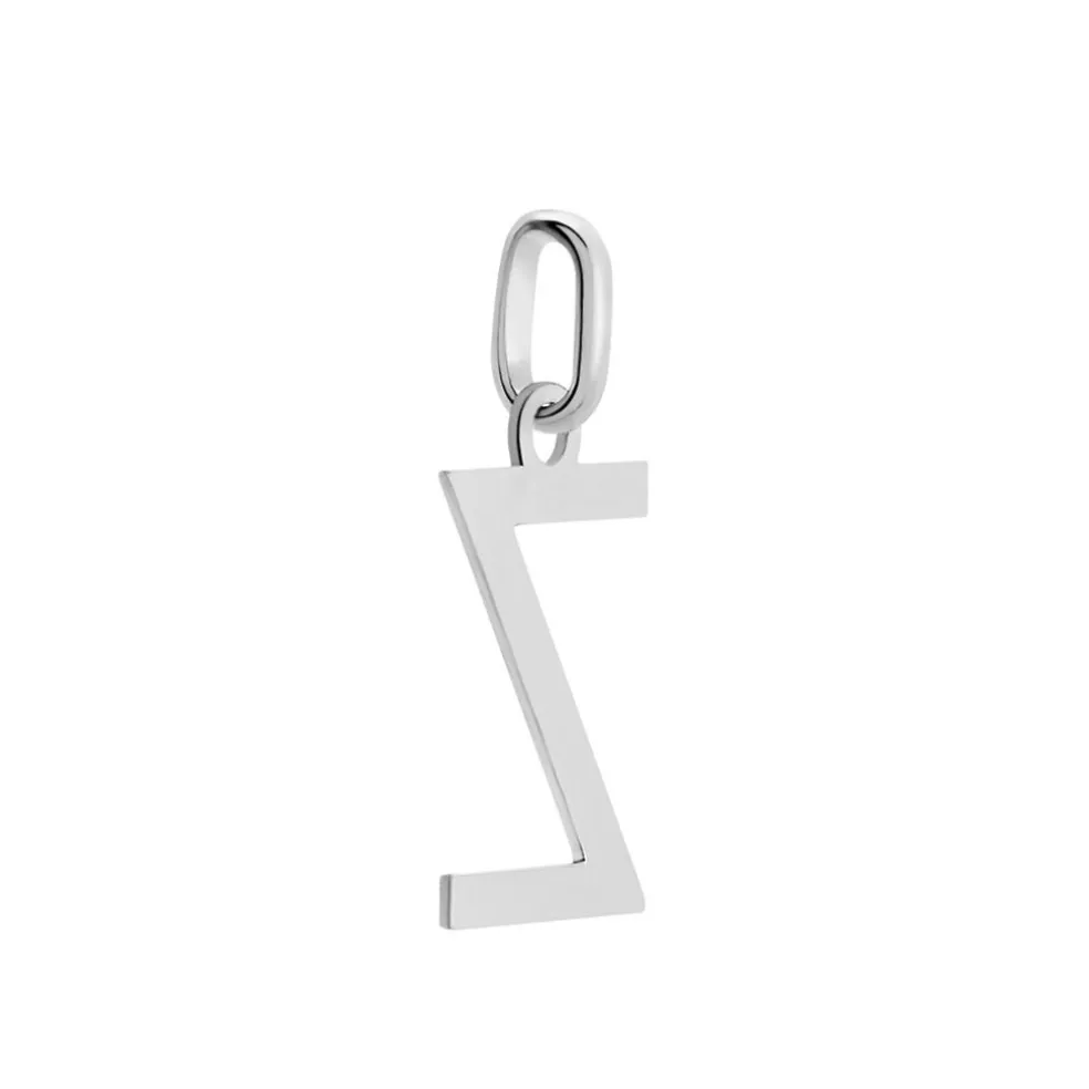Pendentif Ionia Lettre Or Blanc