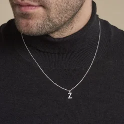 Pendentif Ionia Lettre Or Blanc