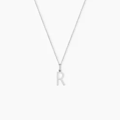 Pendentif Ionia Lettre Or Blanc