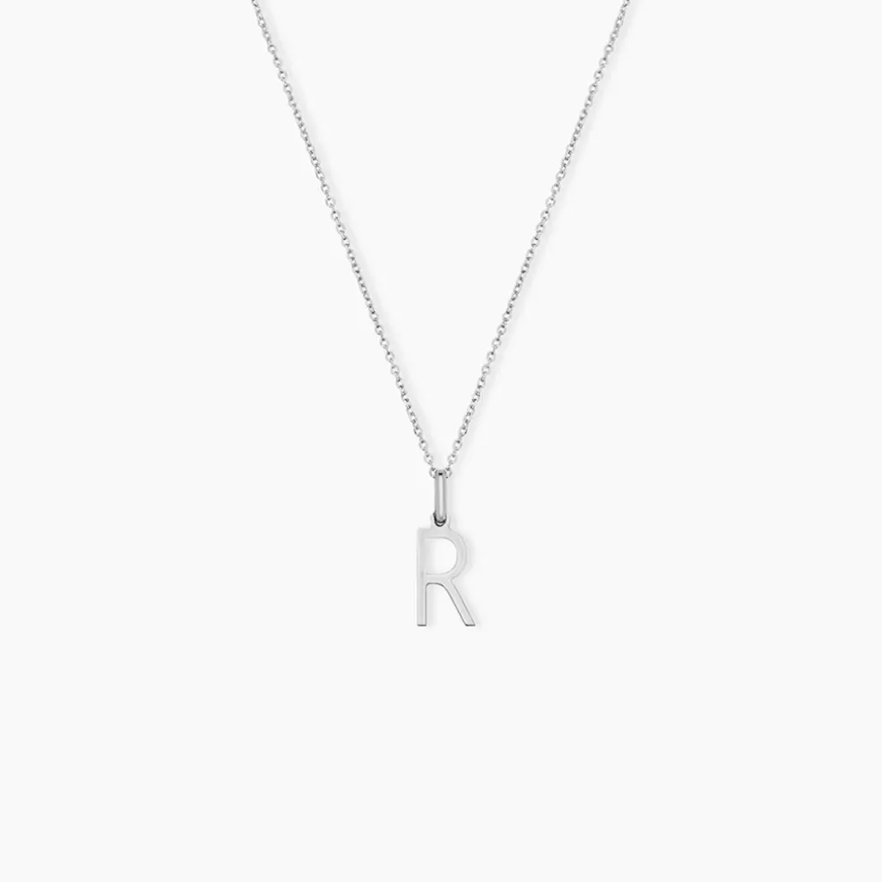 Pendentif Ionia Lettre Or Blanc