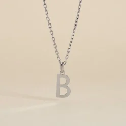 Pendentif Ionia Lettre Or Blanc