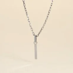 Pendentif Ionia Lettre Or Blanc