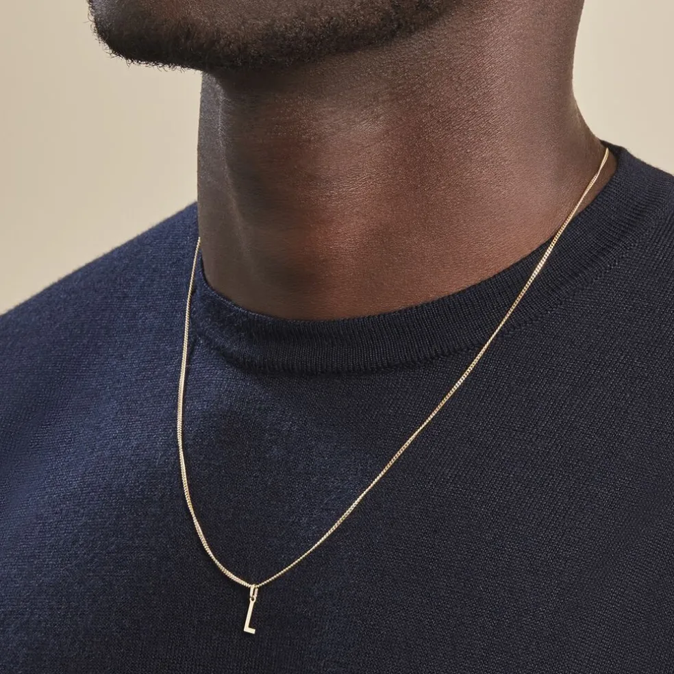 Pendentif Ionia Lettre Or Jaune