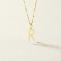 Pendentif Ionia Lettre Or Jaune