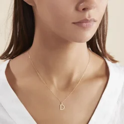 Pendentif Ionia Lettre Or Jaune