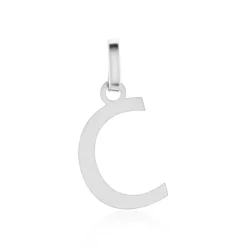 Pendentif Ionia Lettre Or Blanc