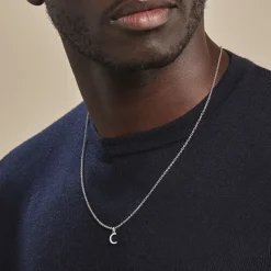 Pendentif Ionia Lettre Or Blanc