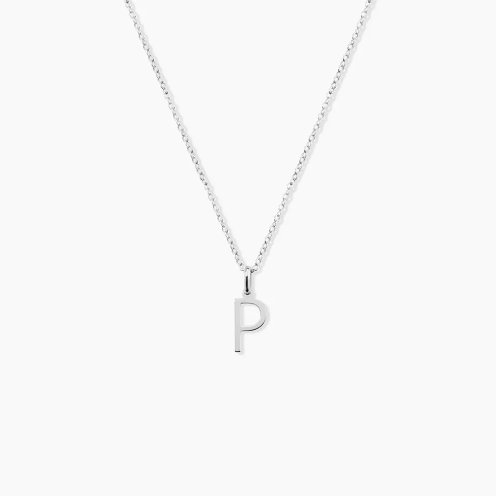 Pendentif Ionia Lettre Or Blanc