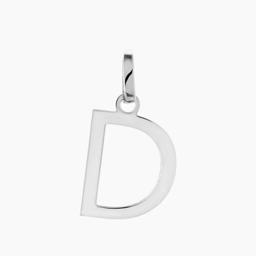 Pendentif Ionia Lettre Or Blanc