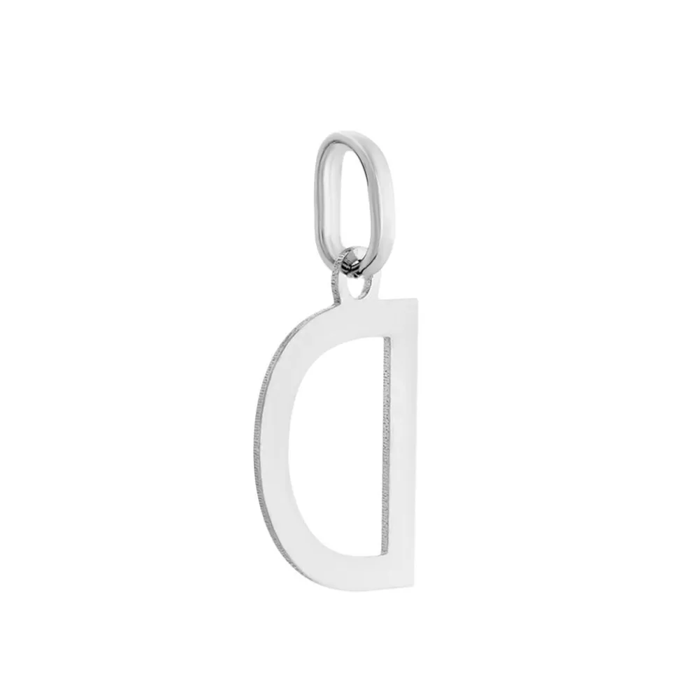 Pendentif Ionia Lettre Or Blanc