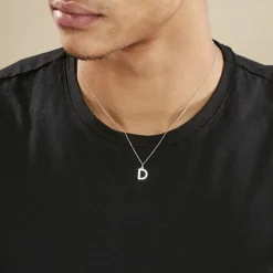 Pendentif Ionia Lettre Or Blanc