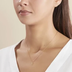 Pendentif Ionia Lettre Or Jaune