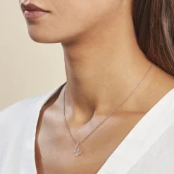 Pendentif Ionia Lettre Or Blanc