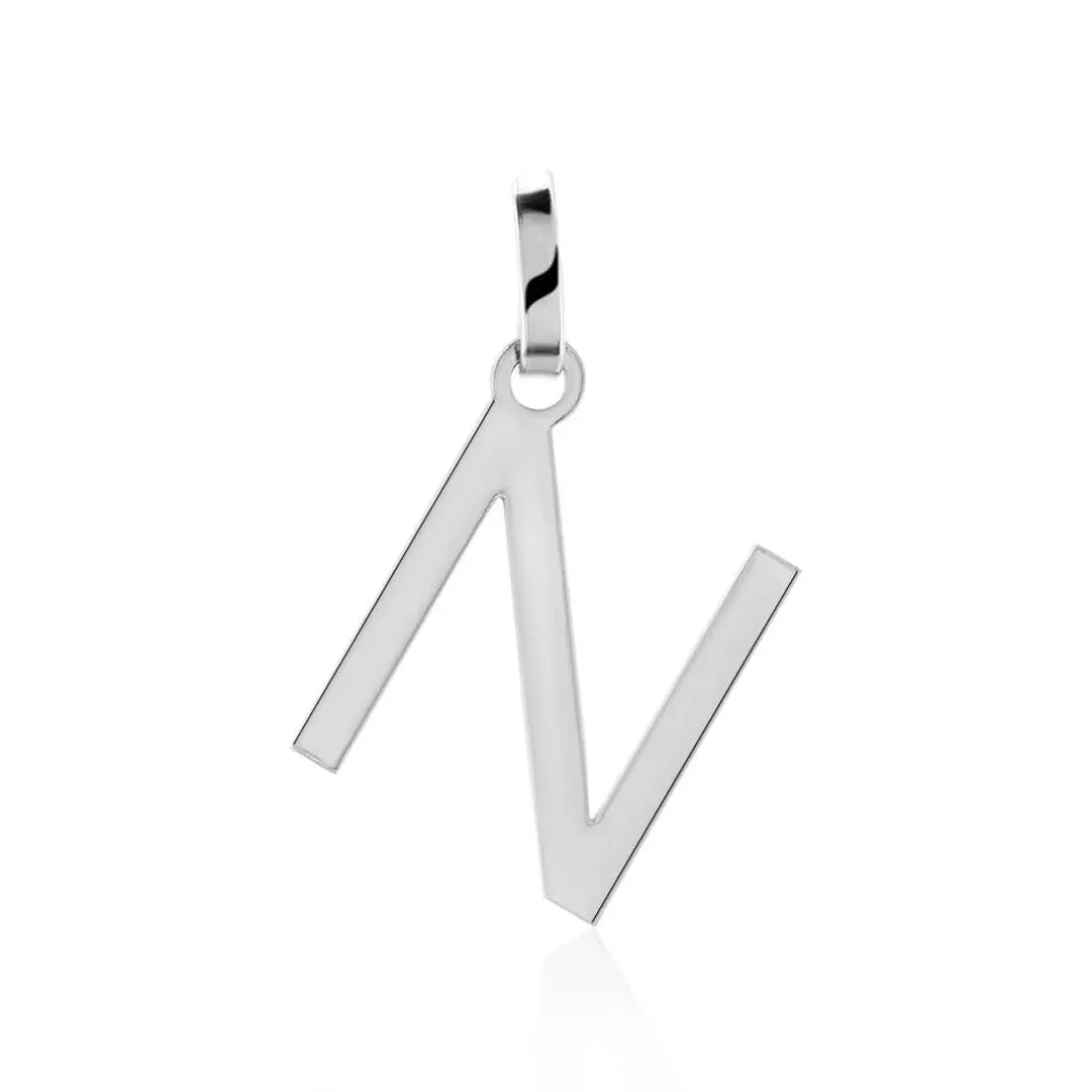 Pendentif Ionia Lettre Or Blanc