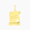Pendentif Irenca Message Parchemin Or Jaune