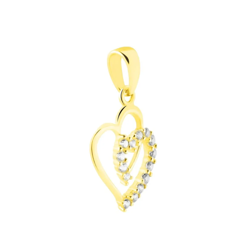 Pendentif Ivena Or Jaune Oxyde De Zirconium