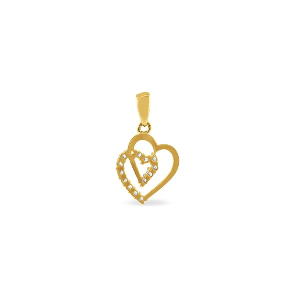 Pendentif Ivena Or Jaune Oxyde De Zirconium