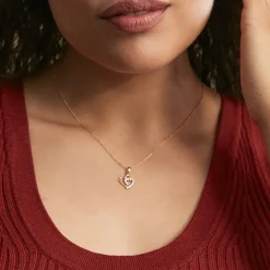 Pendentif Ivena Or Jaune Oxyde De Zirconium