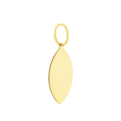 Pendentif Julius Sport Rugby Or Jaune