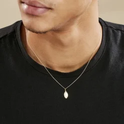 Pendentif Julius Sport Rugby Or Jaune