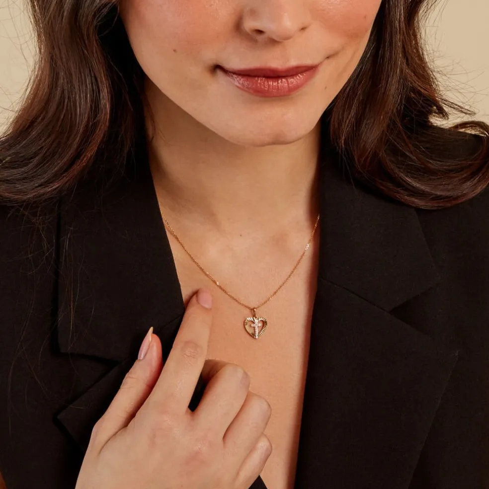 Pendentif Kallistrate Or Jaune Oxyde De Zirconium