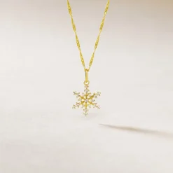 Pendentif Khadya Or Jaune Oxyde De Zirconium