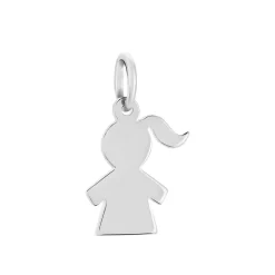 Pendentif Kids Argent Blanc