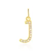 Pendentif Klementine Lettre J Or Jaune Oxyde