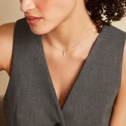 Pendentif Klementine Lettre J Or Jaune Oxyde