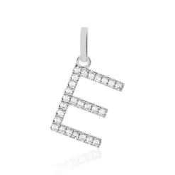 Pendentif Klementine Or Blanc Oxyde De Zirconium