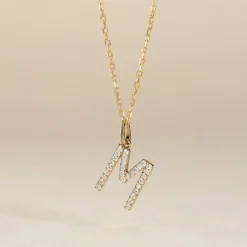 Pendentif Klementine Or Jaune Oxyde De Zirconium